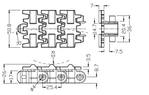 Ast50 multiflex belt