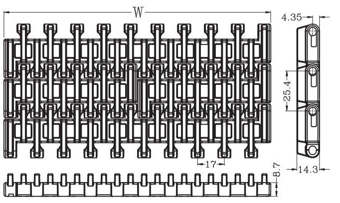 Ast1603 Raised Rib