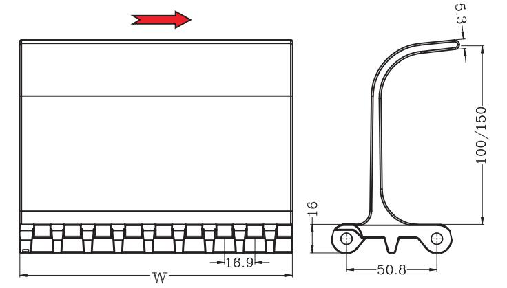 Baffle for series 800