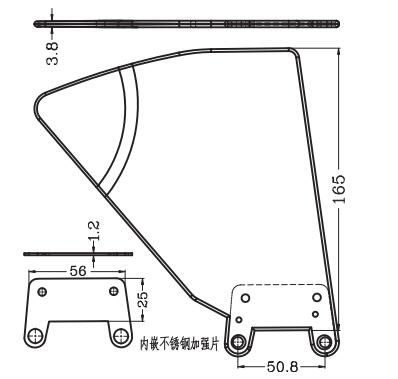 Side baffle for series 400