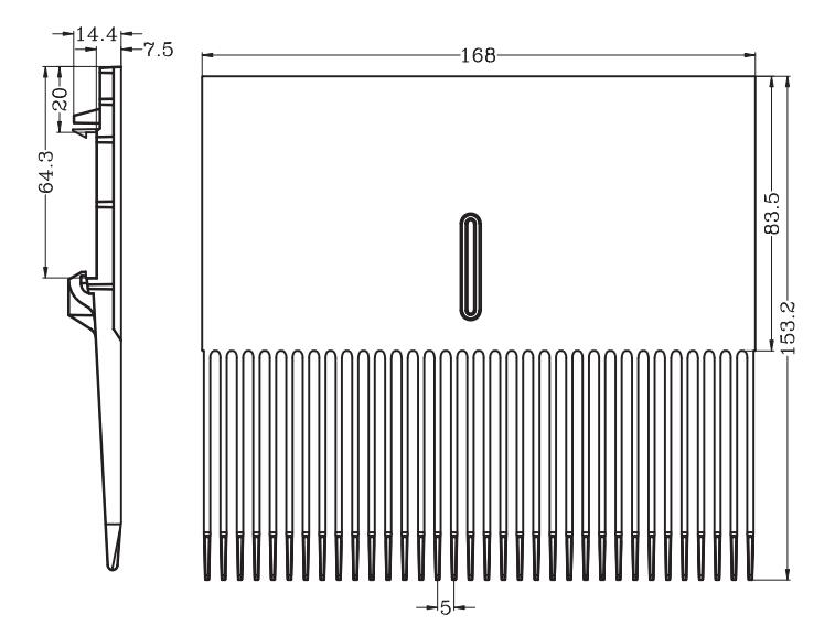 Comb plate for series 1000