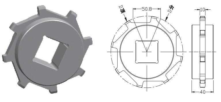 Sprocket for Ast4005